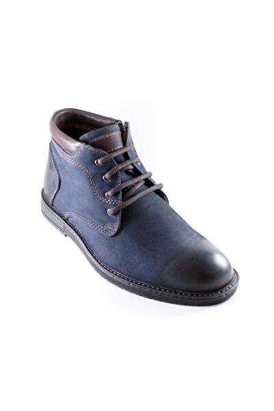 Forelli Erkek Lacivert Deri Ortopedik Bot 37451