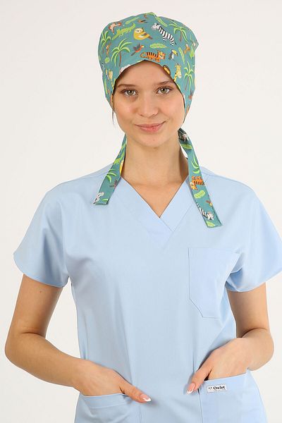 Owlet Medikal Forest Patterned Surgical Hijab Bonnet