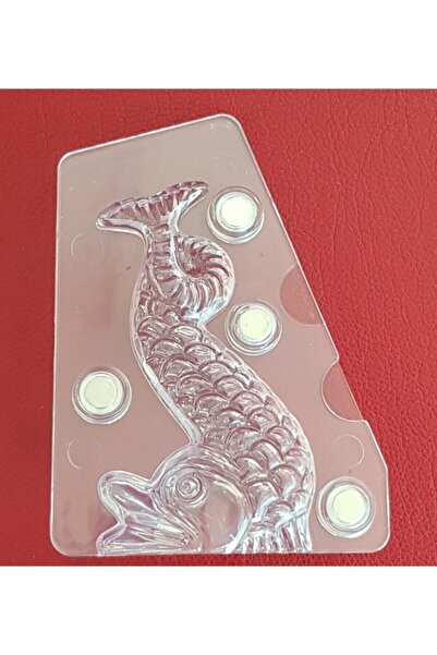 PASTRY PLANET قالب شوكولاتة من البولي كربونات على شكل سمكة ثلاثية الأبعاد