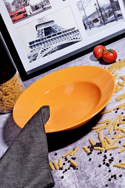 Porselen Diyarı Pasta Plate Orange 26cm