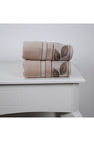 Özdilek Julina 2 Pack Bamboo Hand Face Towel - Beige