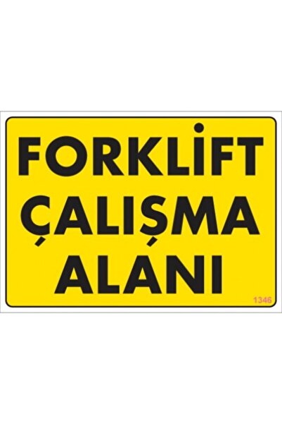 Genel Markalar Iş Makinesi Levhaları Forklift Çalışma Alanı 25x35 Cm Pvc Levha