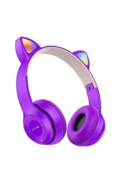 Genel Markalar P47m Kedili Katlanabilir Kulak Üstü Kablosuz Bluetooth 5.0 Kul...