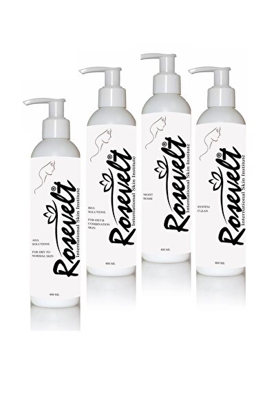 ROSEVELT Hydra Facial Sıvısı 4 Lü Set Hydrafacial Solüsyonu ( 400ml X 4 )