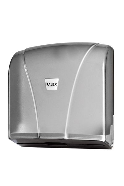 Palex 3464-2 Z-Fold Transparent Smoked Paper Towel Dispenser