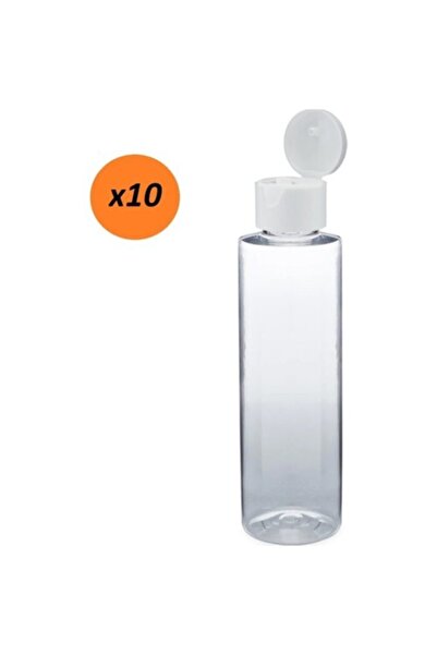 Güvenç Ambalaj Plastik Açmalı Kapaklı Pet Plastik Şişe 100ml X 10 Adet