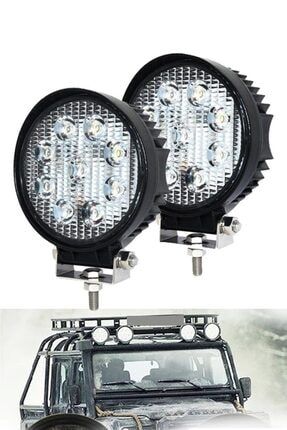 usmtekno off road tepe lambasi 2 adet 9 led sis fari led sis lambasi led bar siyah fiyati yorumlari trendyol
