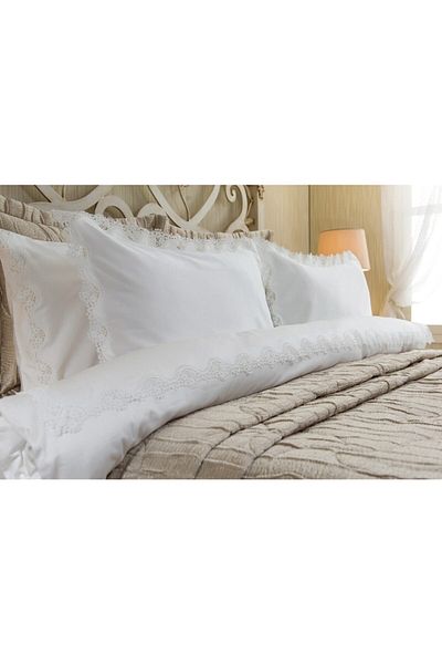 Gül Güler Double Lace Duvet Cover Set - Petunia