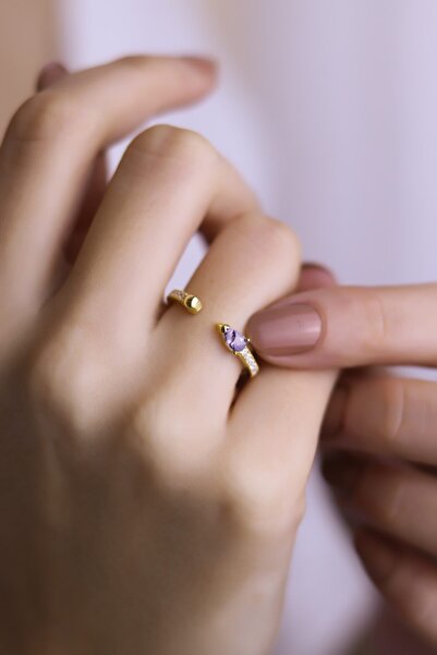 MySilvers Amatis Taşlı Çıtır Yüzük