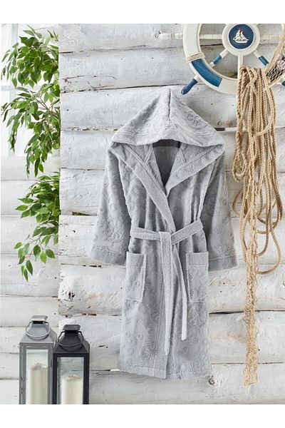 PHILIPPUS 100% Cotton Curly Jacquard Caps?Bathrobe