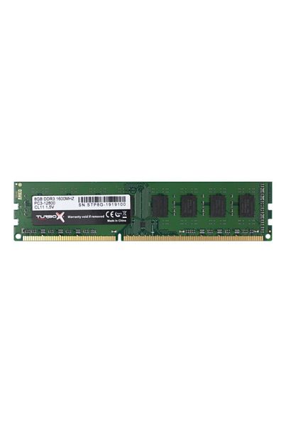 TURBOX 16c Ddr3 1600 ميجا هرتز (ثنائي الفينيل متعدد الكلور الأخضر) 8 جيجا رام للكمبيوتر الشخصي