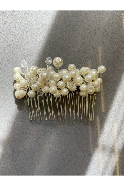 Pearly Handmade Inci Kristal Tarak Toka