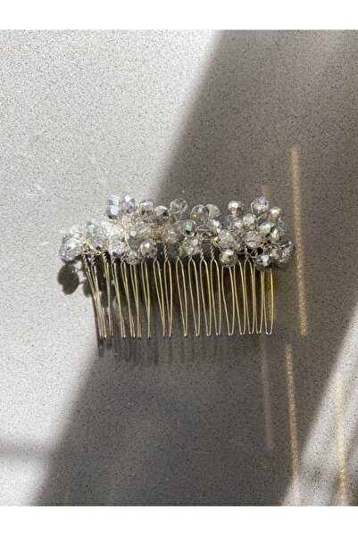 Pearly Handmade Gray Comb Buckle