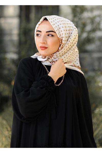ERGÜL Φουλάρι Sura Rayon Classic - Κρεμ Χρυσό