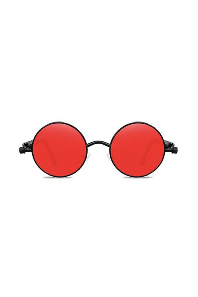 Toz Vintage Vintage Steampunk Gothic Style Round Sunglasses