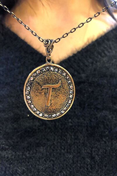 Ceso Accesories قلادة نسائية برونزية مرصعة بحجر الهيماتيت للموسم الجديد "t