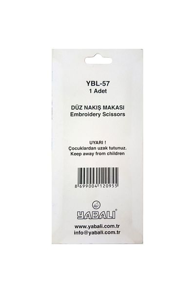 Yabalı Plain Embroidery Scissors Ybl 57