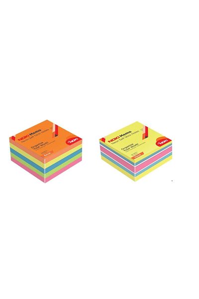 Noki Memo 75x75 Neon Adhesive Cube Block 450 Sf Set of 2