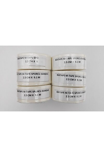 BiaTape M-tape Αθλητικός Επίδεσμος 6 Τεμάχια (2,5 εκ. X 9 μ. ΠΛΕΟΝ 6 ΤΕΜΑΧΙΑ)