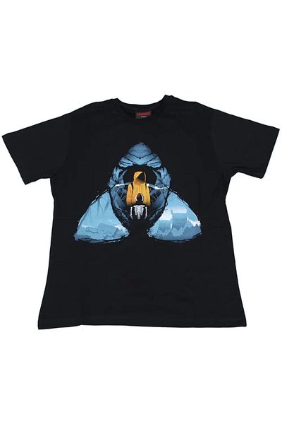 Atlantis Σκούρο T-Shirt Μαύρο