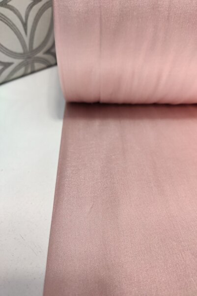 BEREKET PERDE Pembe Düz Renk 240 cm Eninde Parlak Pamuk Saten Kumaş