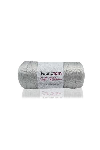 The Fabric Yarn خيط شريطي ناعم فضي