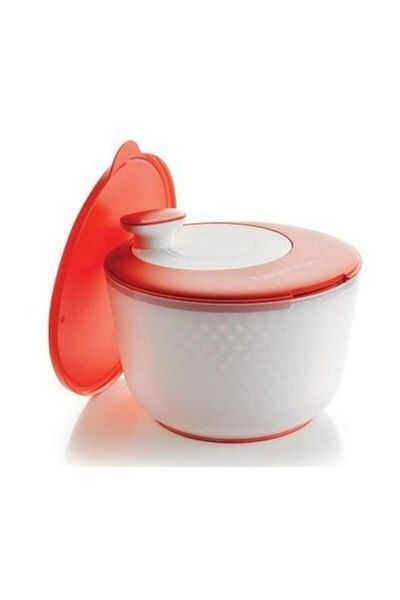 Tupperware Red Salad Dryer And Storage Container