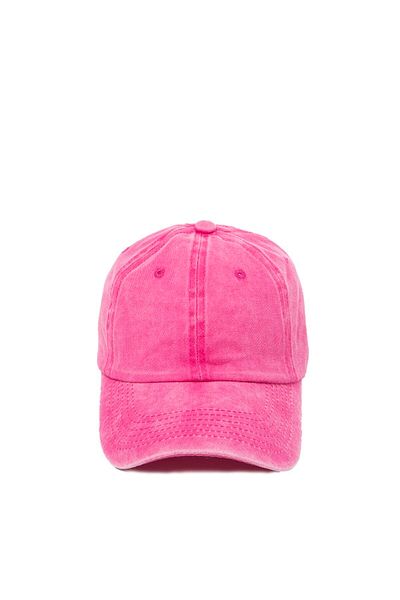 CİSE Aksesuar Pink Washed Fabric Cap