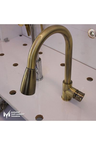 MYM Mermer Yapı Market Tasarım Antique Fountain Faucet with Fountain - With Hose