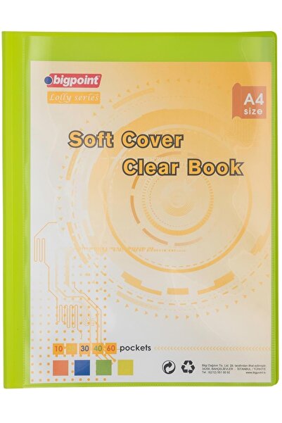 Bigpoint Lolly Series Soft Presentation File με τσέπες 20 τμχ Πράσινο