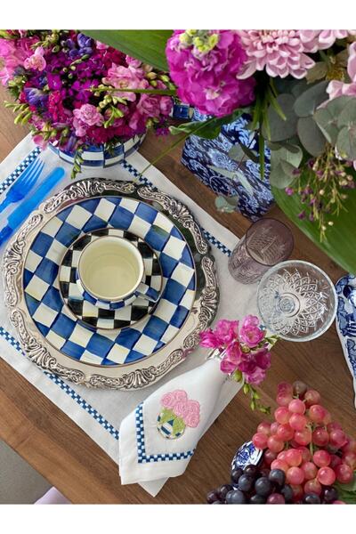 Tunesi Home Royal Check Dama Amerikan Servisi