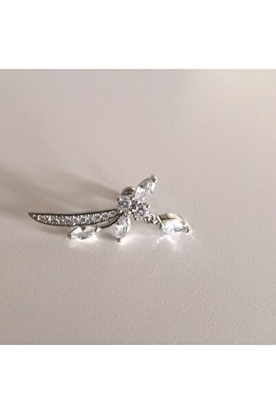 Bylin Takı 316 L Cerrahi Çelik Barlı Fantezi Yusufçuk Piercing Sağ Kulak Için...