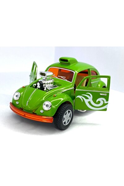 Kinsmart Volkswagen Beetle Custom Dragracer (hareketlimotor)çekbırak 5inch. L...