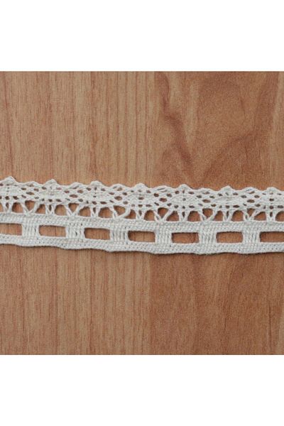 tuhafiyecimiz 10 μέτρα Κρεμ βαμβακερή δαντέλα (EDGE) Kopanaki 20 mm (705)
