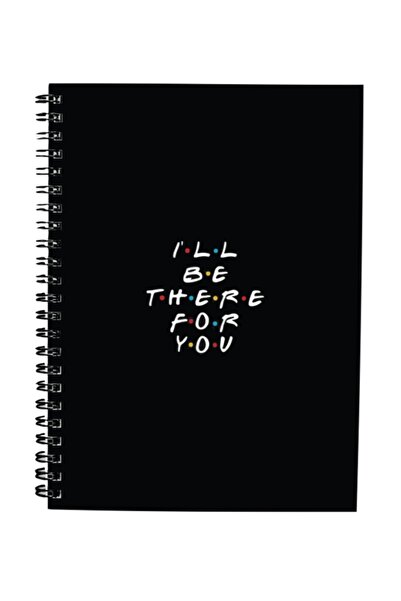 Bikutumutluluk Hediyelik - N093 A5 Tasarım Spiralli Defter - Friends Dizi Defter
