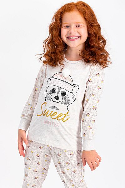 ROLY POLY Σετ πιτζάμες για κορίτσια Rolypoly Sweet Winter Creammelange