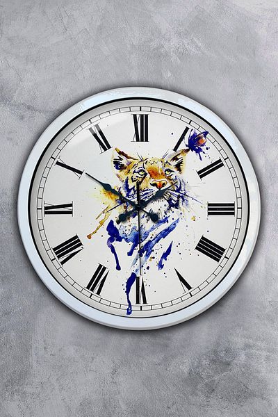 Kasva Concept Δώρο Ρολόι τοίχου 40 εκ. Λευκό Μεταλλικό Λούκας