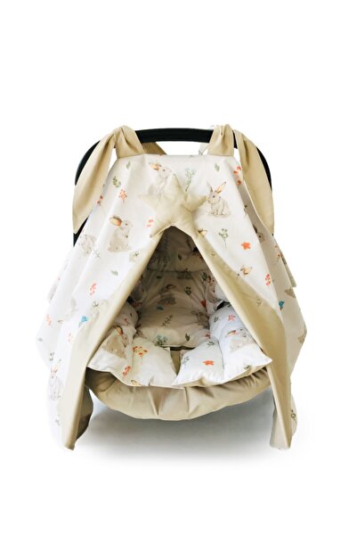 Atölye Eda Exclusive Puset Örtüsü Minderi Çarşafı 3 Parça