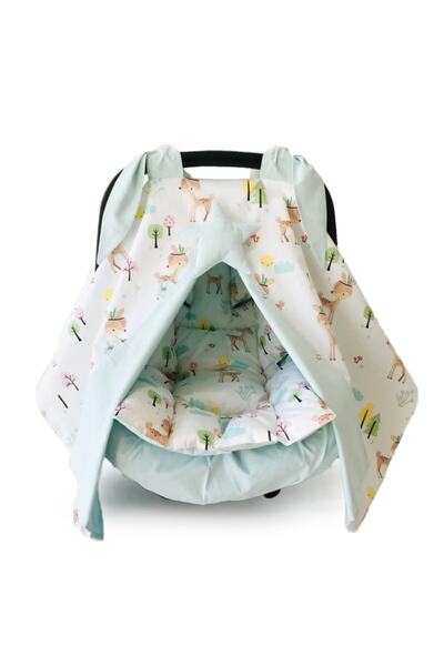 Atölye Eda Exclusive Puset Örtüsü Minderi Çarşafı 3 Parça