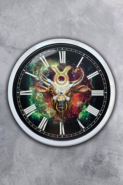 Platin Saat ساعة حائط معدنية بيضاء مقاس 40 سم