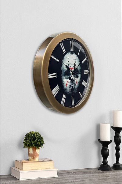 Kasva Concept Gift 36 cm Antique Metal Pirate Wall Clock