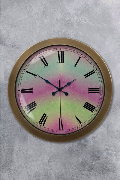 Kasva Concept Ceas de perete din metal învechit de 36 cm