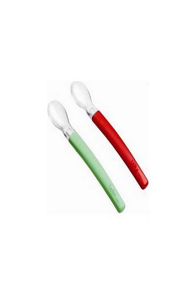 Wee Baby Baby Silicone Tip Food Spoon (Pack of 2)