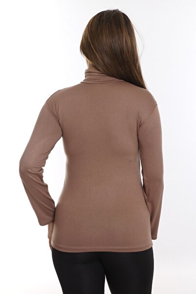 DISENTIS MODEST Ολόσωμο ζιβάγκο Viscose Mink Body - Plus Size