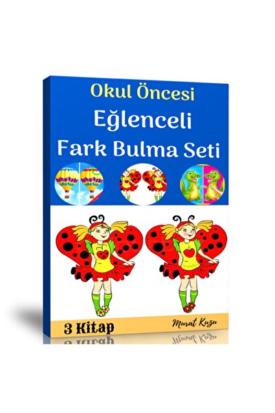 Enine Boyuna Eğitim مجموعة كتب العثور على الاختلافات الممتعة لمرحلة ما قبل ال...