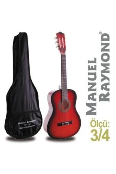 Manuel Raymond Kırmızı Junior Klasik Gitar Mrc87rb + Kılıf