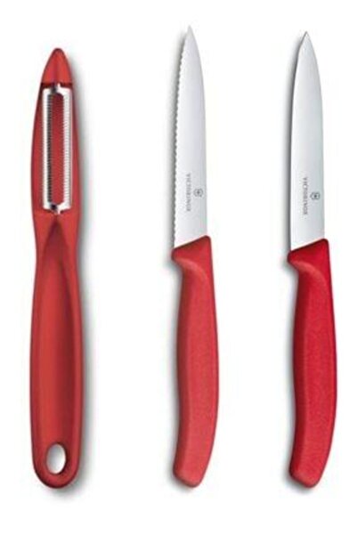 Victorinox Kırmızı Soyacak Ve Soyma Bıçak Seti