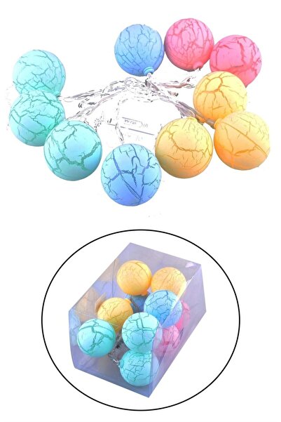 Trend Hediyelik Dekoratif Minik 10 Toplu Ledli Dekoratif Dolama Renkli Led