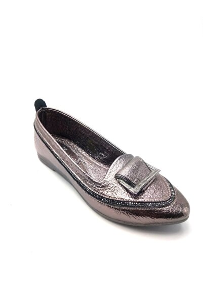 Guja Kadın Aşlı Tokalı Gri Babet