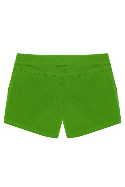 LAGRANZE Women's Green Chino Shorts